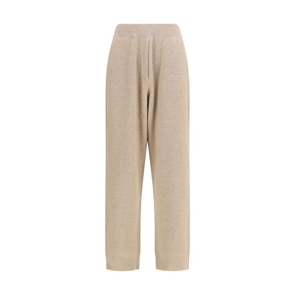 Brunello Cucinelli 100% cashmere trousers in beige