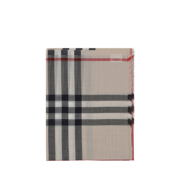 Burberry 49% Wool Ovis Aries scarf in beige