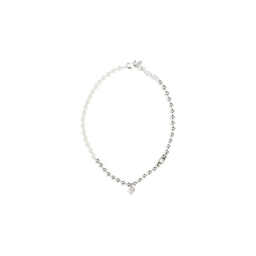 Alexander McQueen 100% Brass necklace in silver