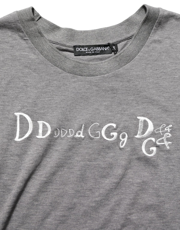 Dolce & Gabbana 100% Cotton t-shirt in gray