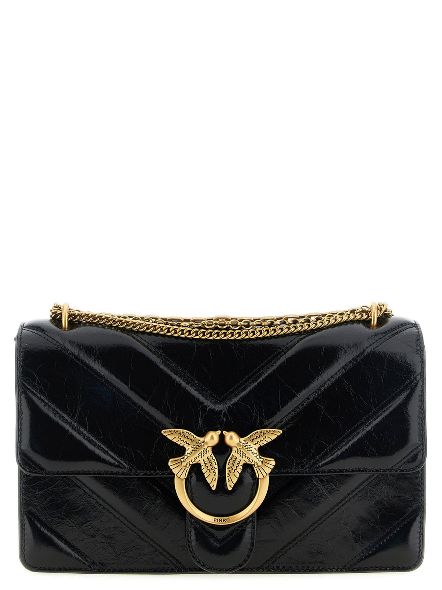 Pinko Love Shoulder Bag — Black