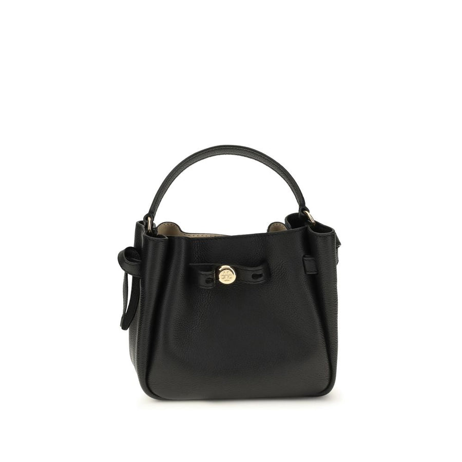 Tory Burch 100% Calf Leather Bos Taurus bucket bag in black