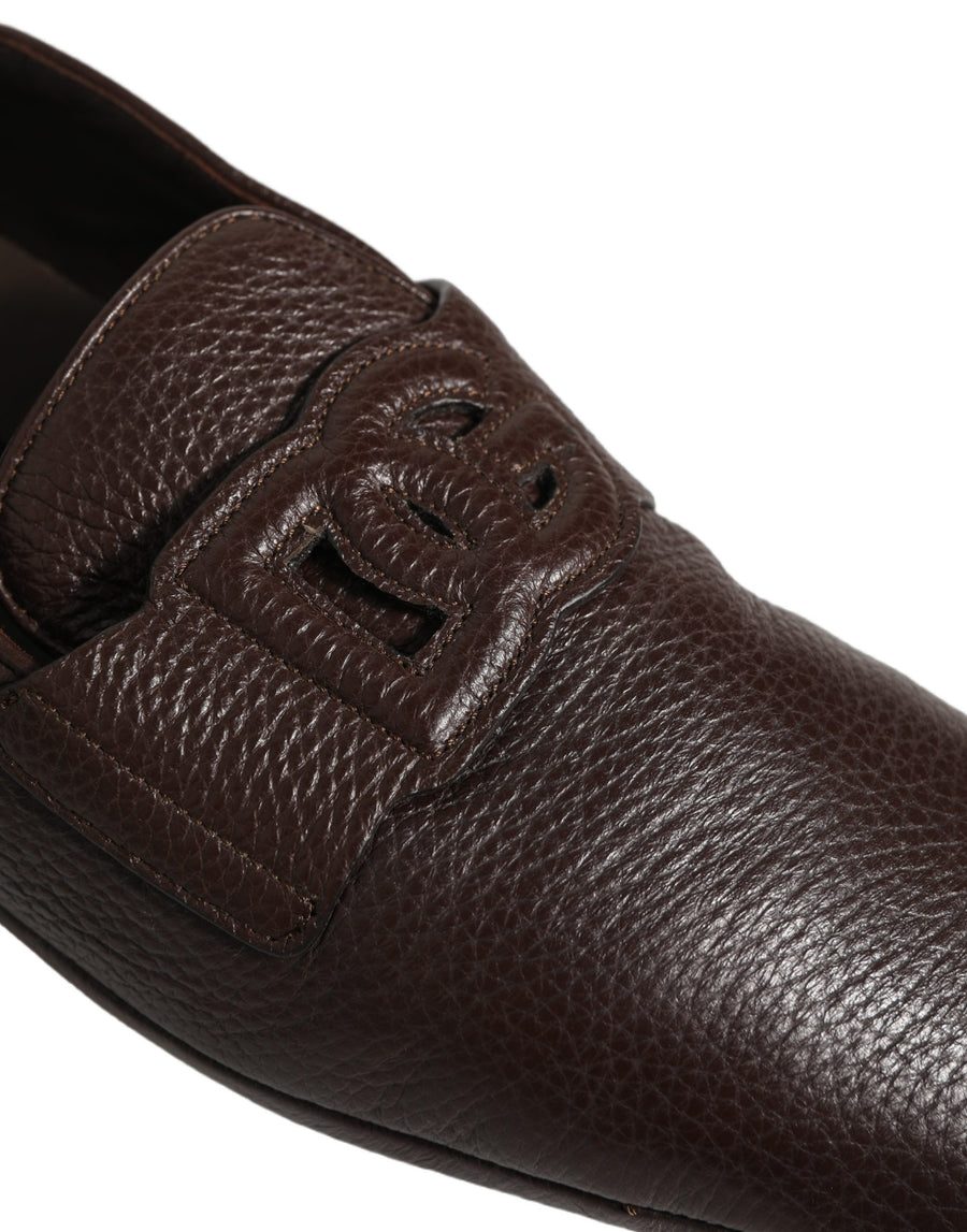 Dolce & Gabbana Leather (Deerskin) loafer in brown