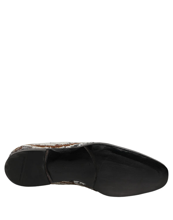 Dolce & Gabbana Leather loafer in gold