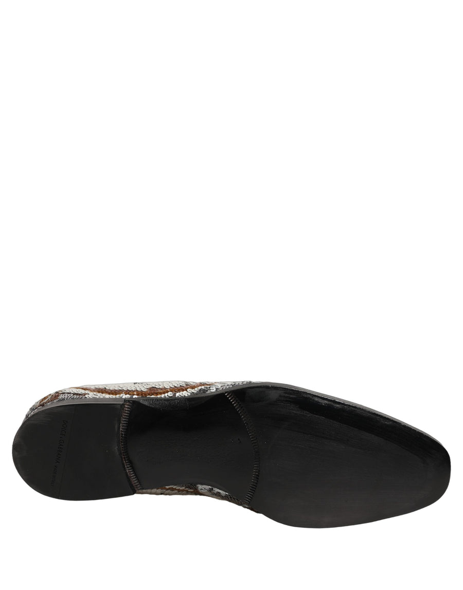 Dolce & Gabbana Leather loafer in gold