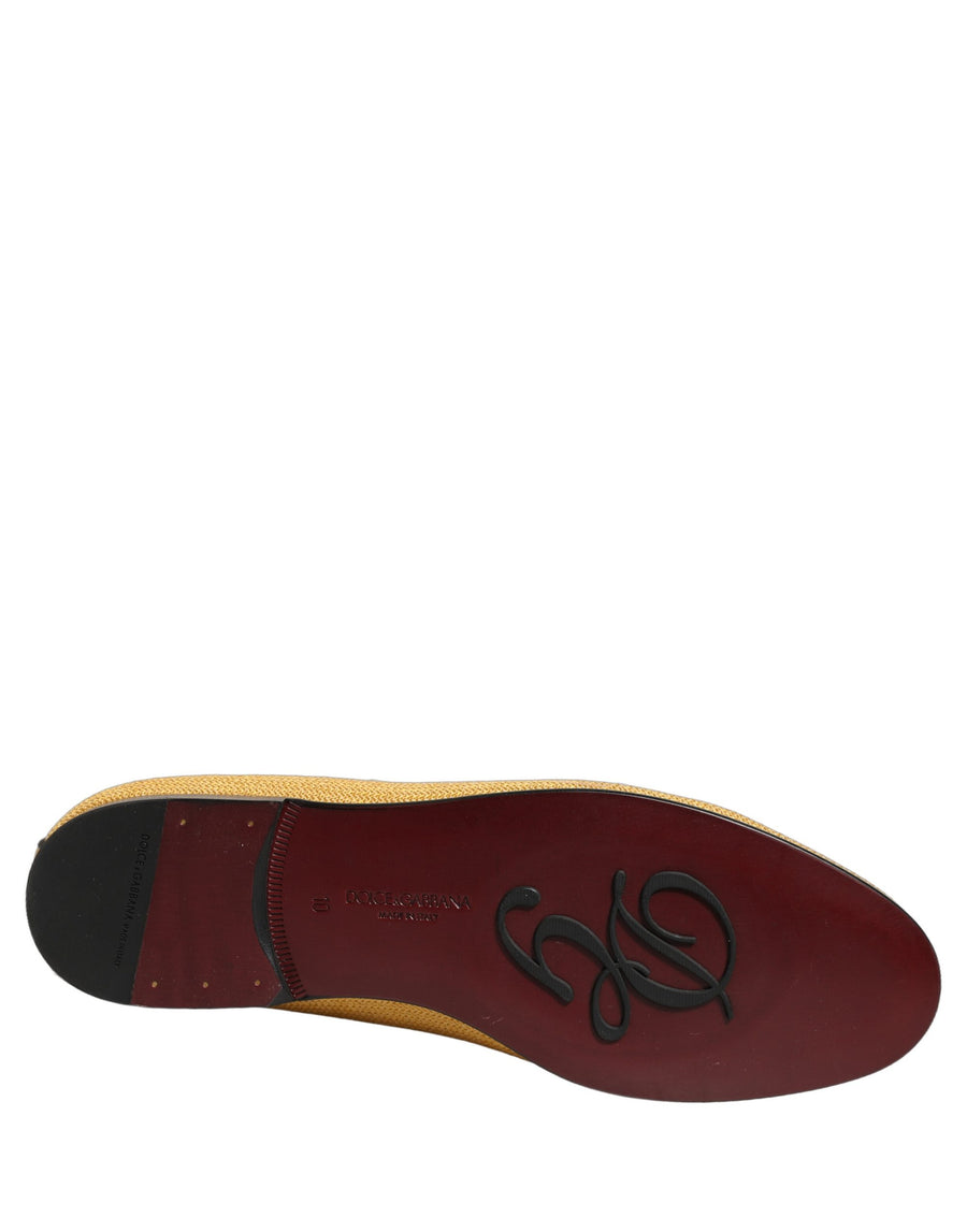 Dolce & Gabbana Leather loafer in yellow