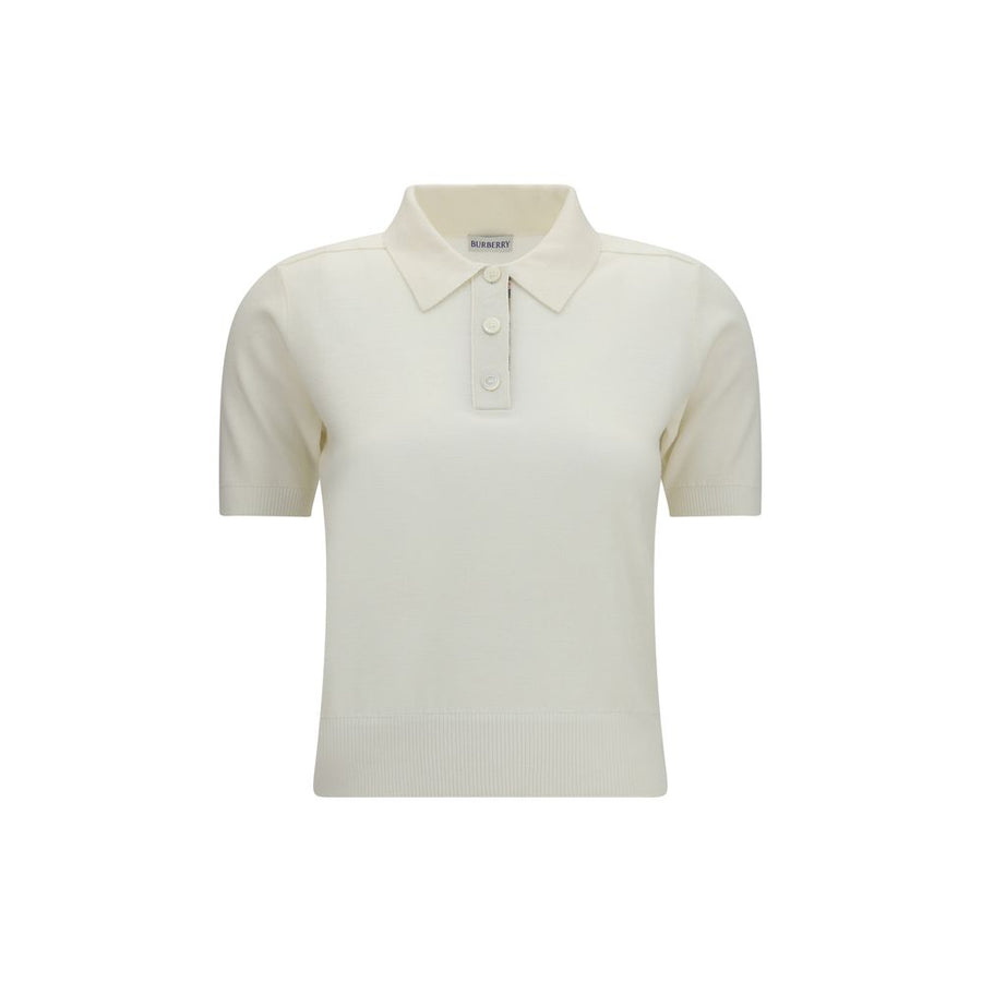 Burberry 100% Wool Ovis Aries polo shirt in beige
