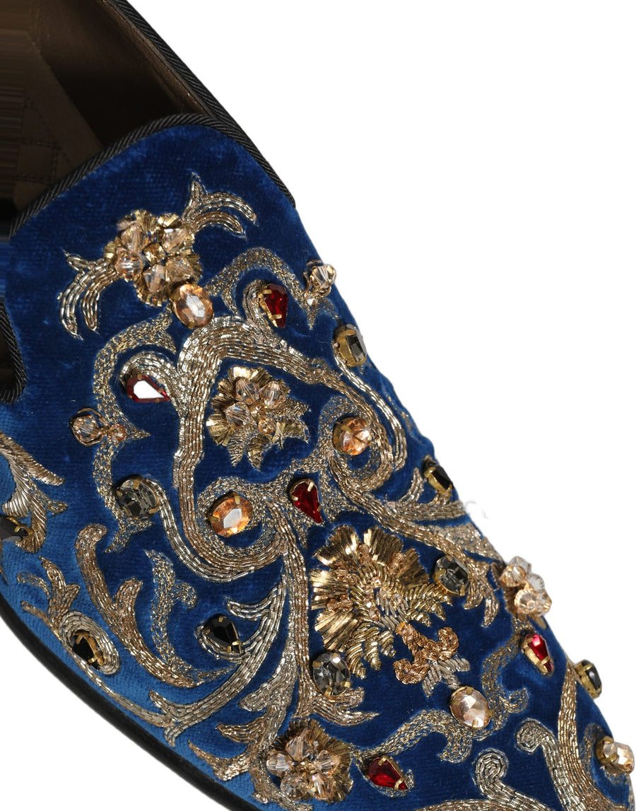 Dolce & Gabbana Leather loafer in blue
