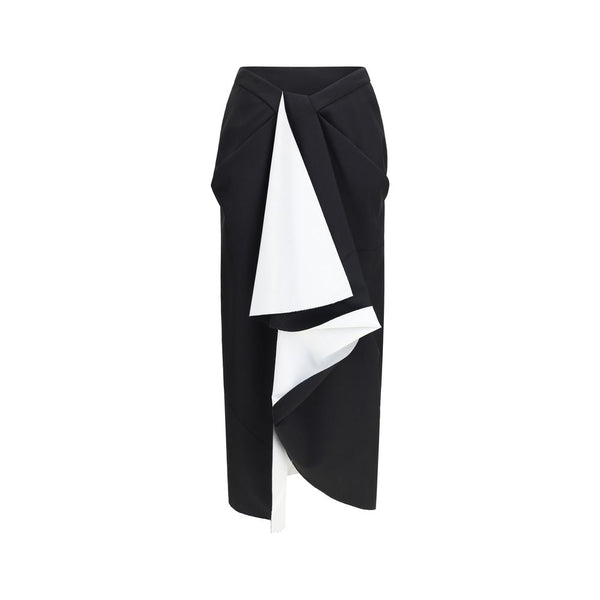 Givenchy 73% Merino Wool Ovis Aries skirt in black