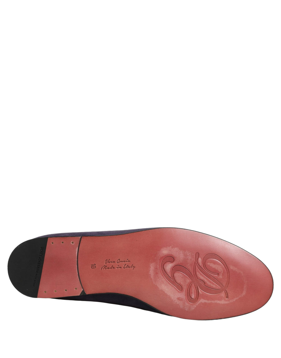 Dolce & Gabbana Velvet loafer in purple
