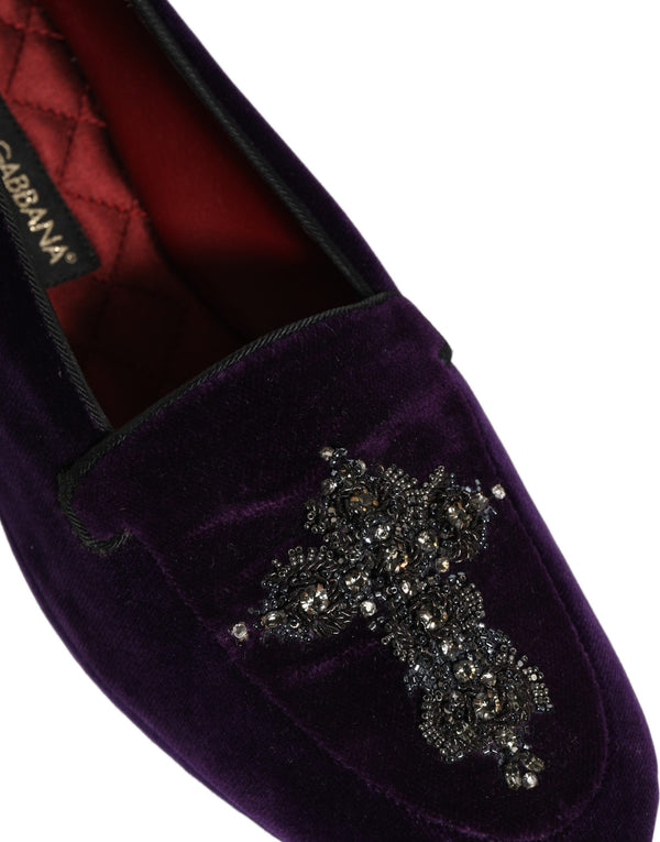 Dolce & Gabbana Suede loafer in purple