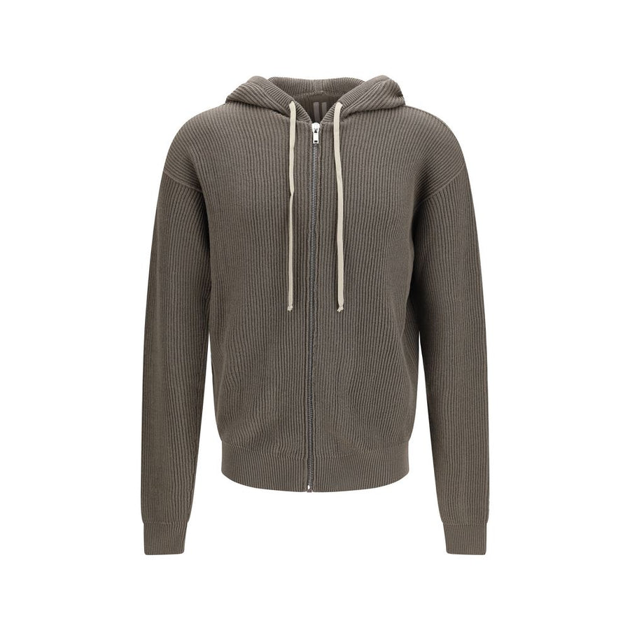 Rick Owens 100% Fleece Wool Ovis Aries hoodie in gray
