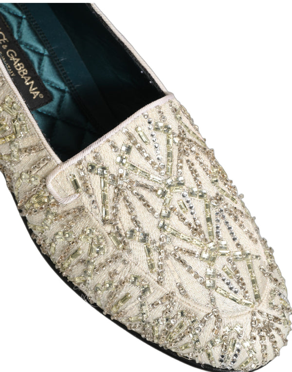 Dolce & Gabbana Velvet loafer in white