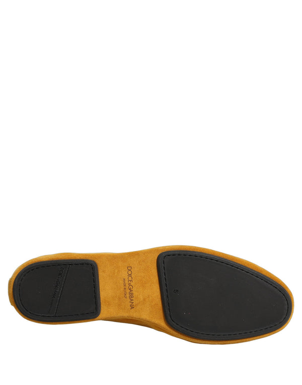 Dolce & Gabbana Leather flat in yellow