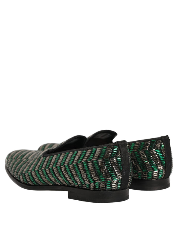 Dolce & Gabbana Leather loafer in silver