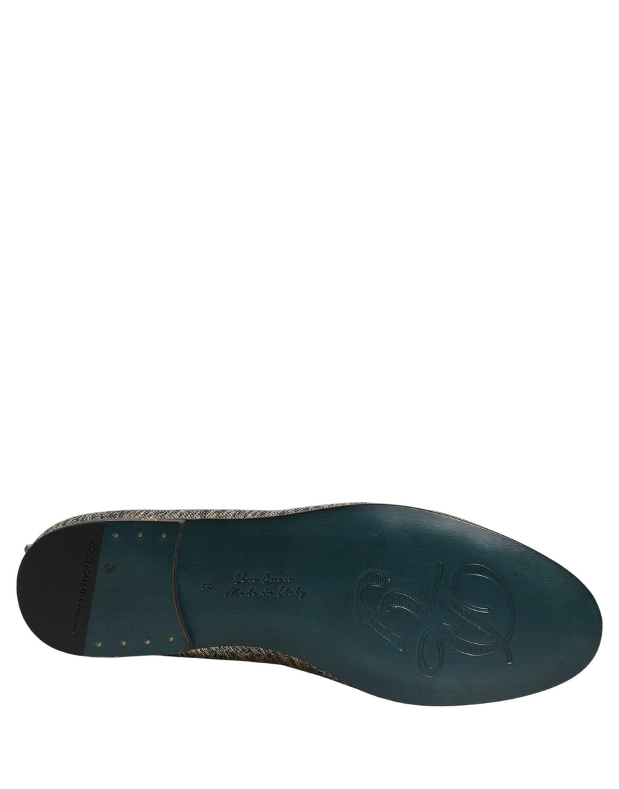 Dolce & Gabbana Leather loafer in gray