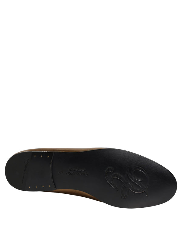 Dolce & Gabbana Leather loafer in gold