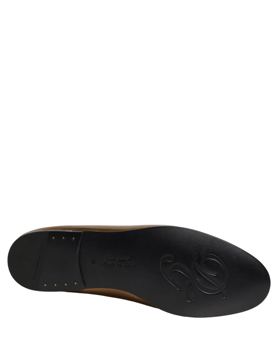 Dolce & Gabbana Leather loafer in gold