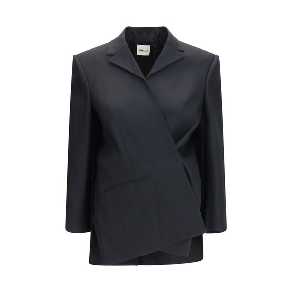 Khaite 74% Wool Ovis Aries jacket in black
