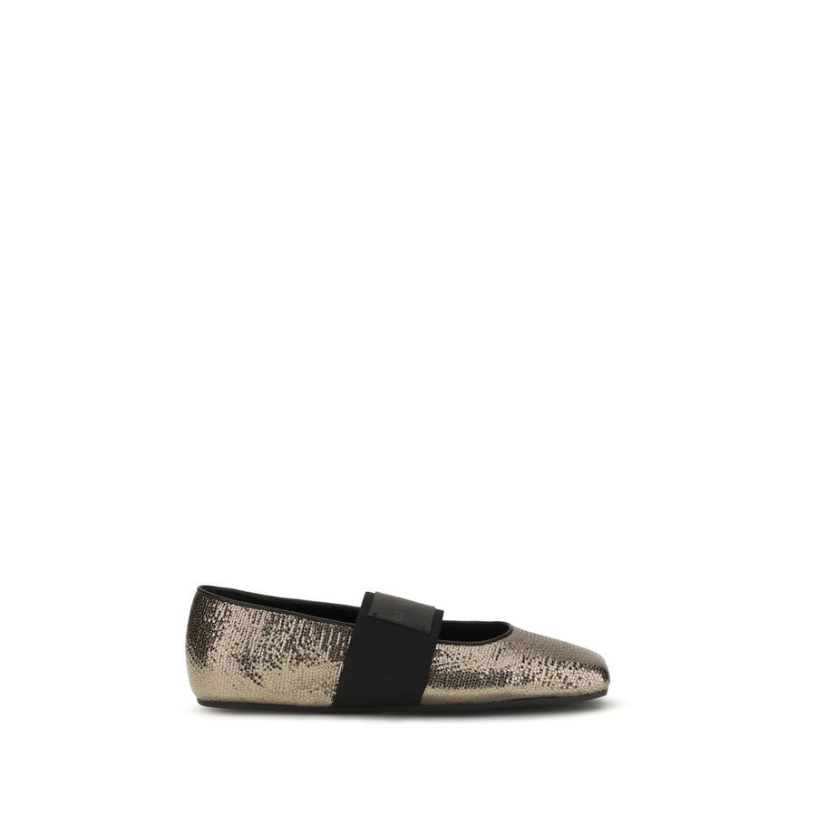 Givenchy 100% Calf Leather Bos Taurus ballet flat in gold