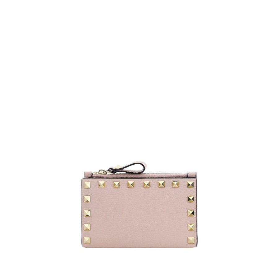 Valentino Garavani 100% Calf Leather Bos Taurus card case in pink