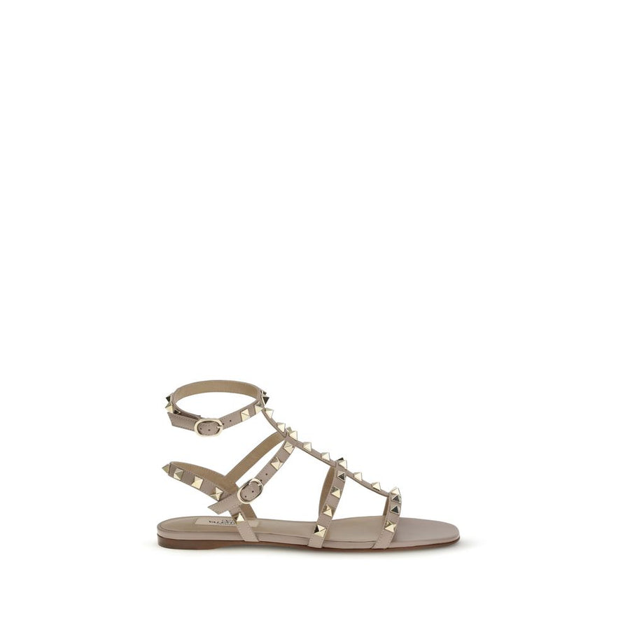 Valentino Garavani 100% Calf Leather Bos Taurus sandal in beige
