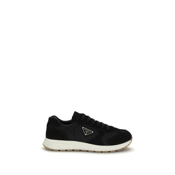 Prada Upper 100% Recycled Polyamide sneaker in black