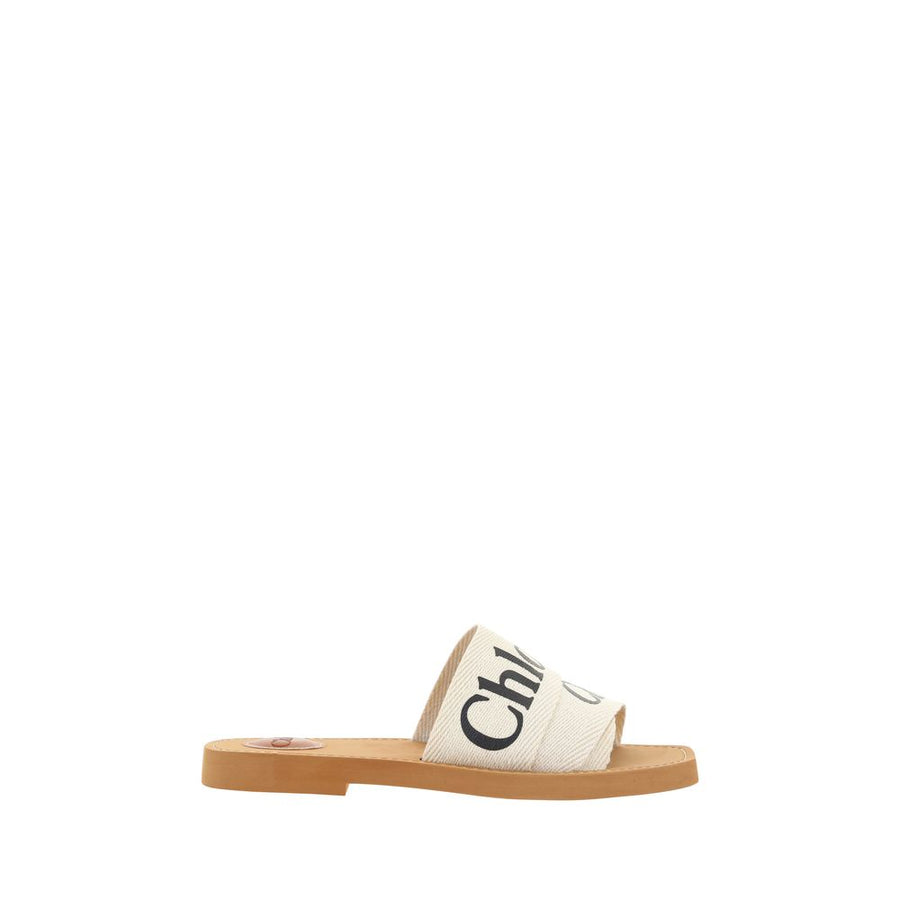 Chloé 100% Cotton sandals in white