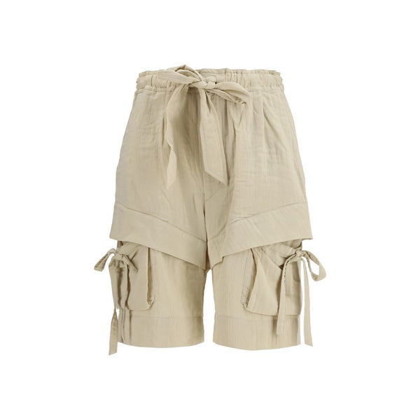 Marant Etoile 48% Viscose bermuda shorts in beige