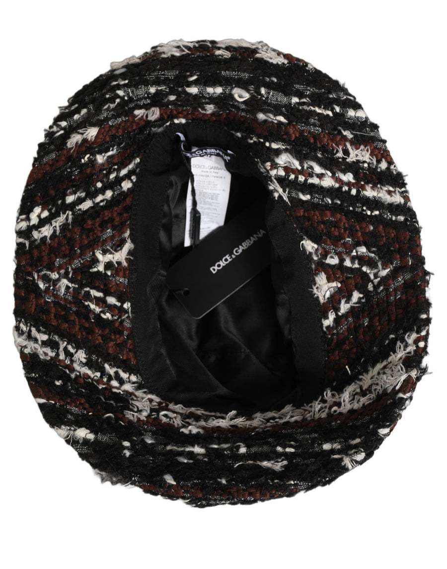 Dolce & Gabbana HAT9880 2% Cotton 1% Nylon 67% Acrylic 17% Polyester 7% Viscose 6% Wool bucket hat in black