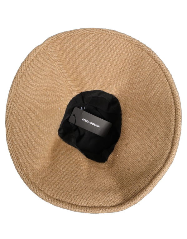 Dolce & Gabbana HAT9891 74% Cotton bucket hat in beige