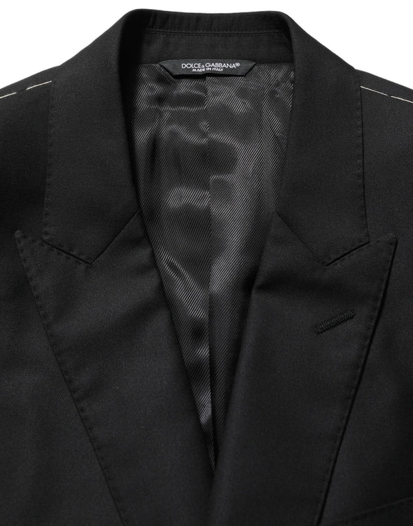Dolce & Gabbana 82% Virgin Wool 18% Silk blazer in black