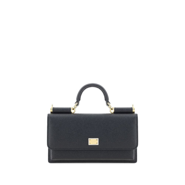Dolce & Gabbana 100% Calf Leather Bos Taurus shoulder bag in black