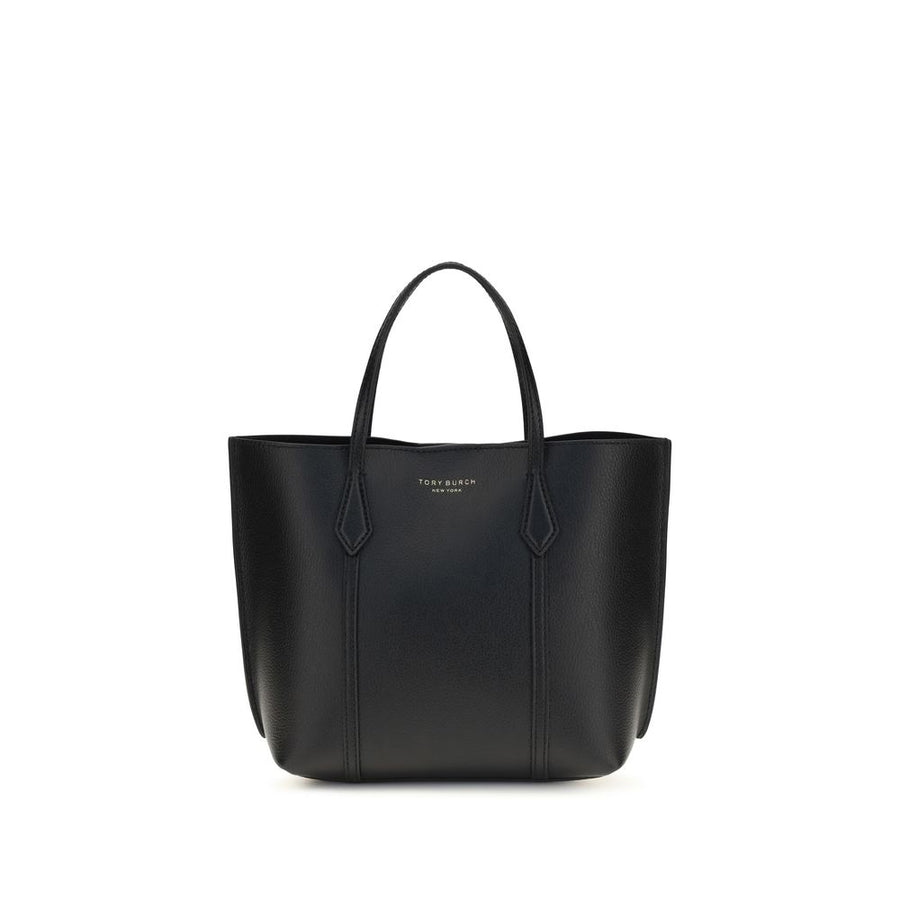 Tory Burch 100% Calf Leather Bos Taurus tote bag in black