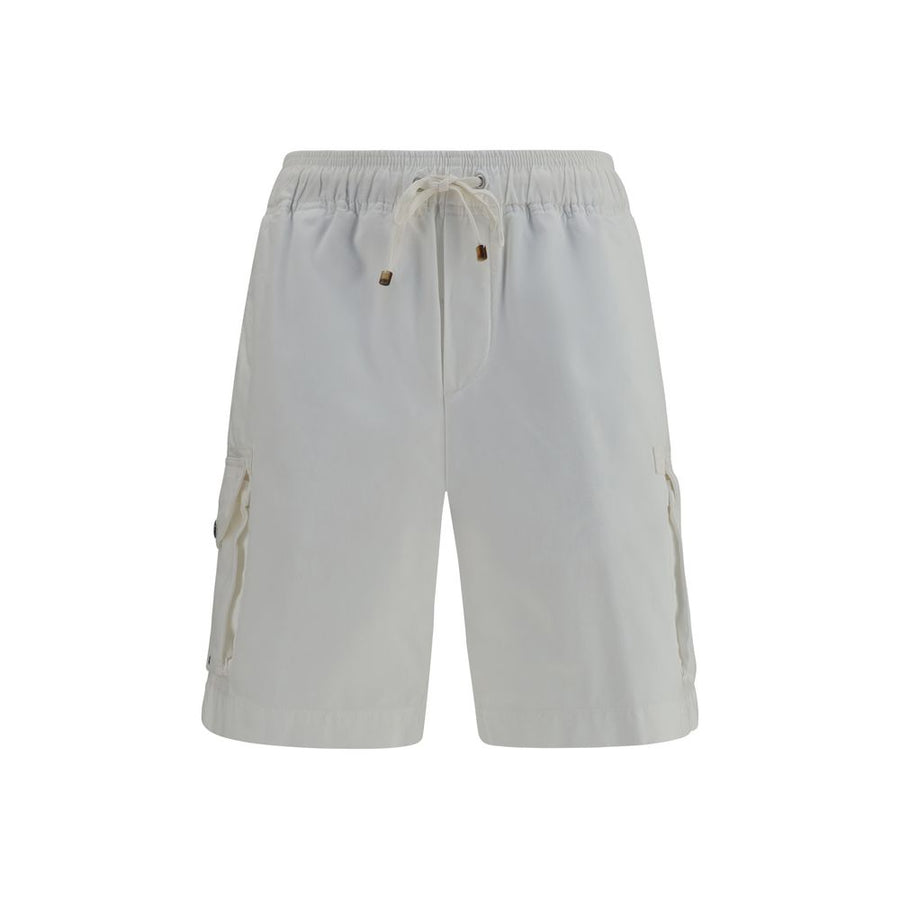 Brunello Cucinelli 100% Cotton bermuda shorts in white