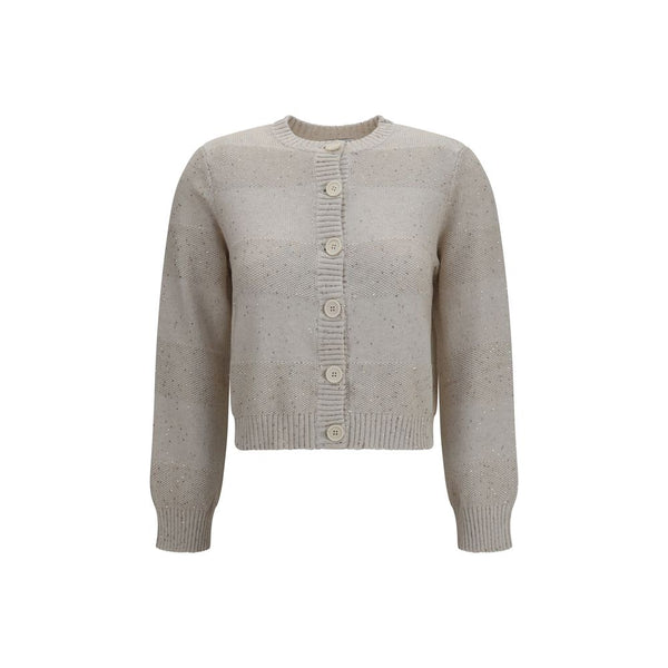 Brunello Cucinelli 96% Cotton 4% Polyester cardigan in beige