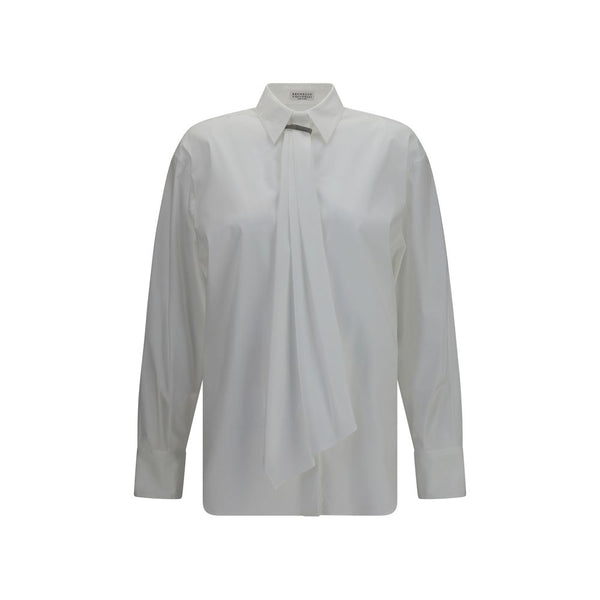 Brunello Cucinelli 72% Cotton shirt in white