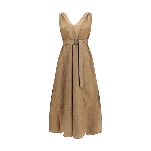 Brunello Cucinelli 82% Cotton 18% Polyamide dress in beige