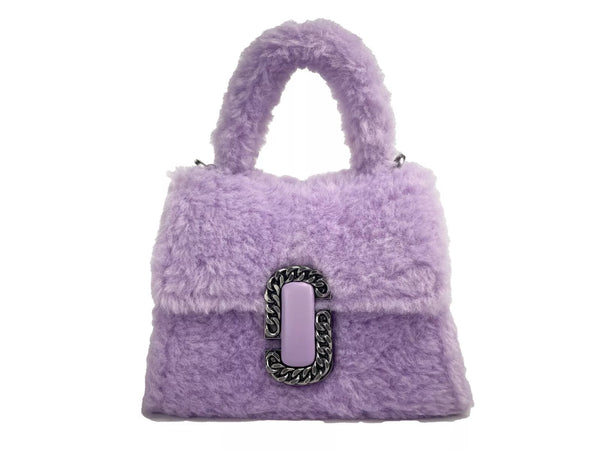 Marc Jacobs Fur top handle bag in purple