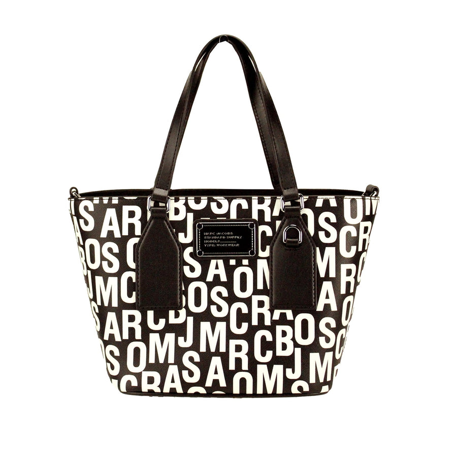 Marc Jacobs Saffiano leather tote bag in black