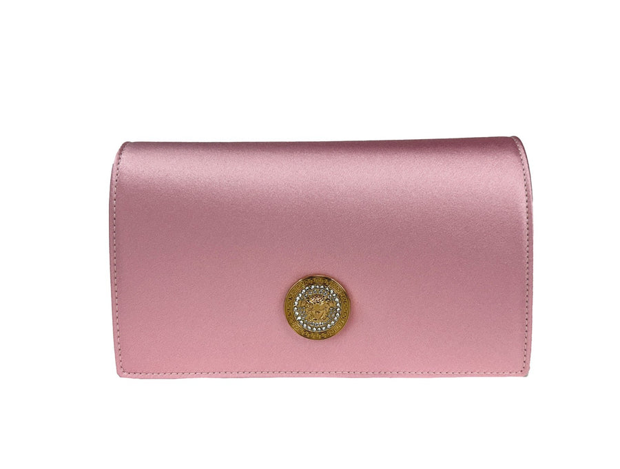 Versace Satin crossbody bag in pink