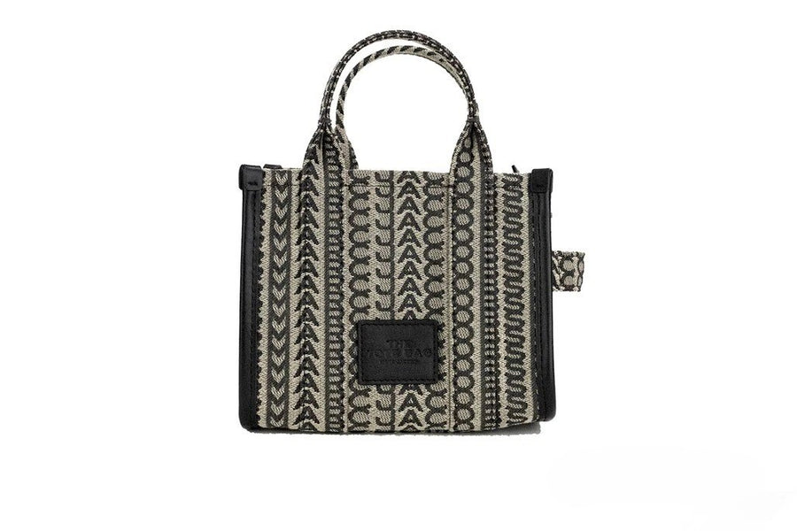 Marc Jacobs Woven jacquard canvas mini tote in beige