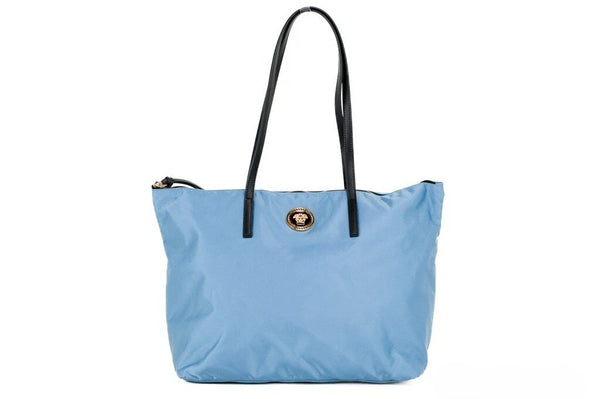 Versace Nylon tote bag in blue