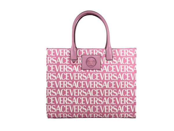 Versace Canvas tote bag in pink