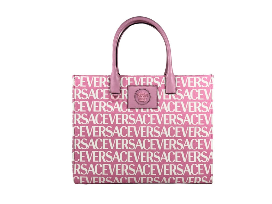 Versace Canvas tote bag in pink