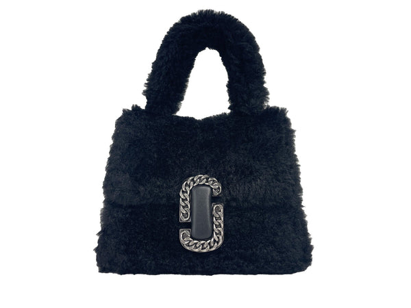 Marc Jacobs Fur top handle bag in black