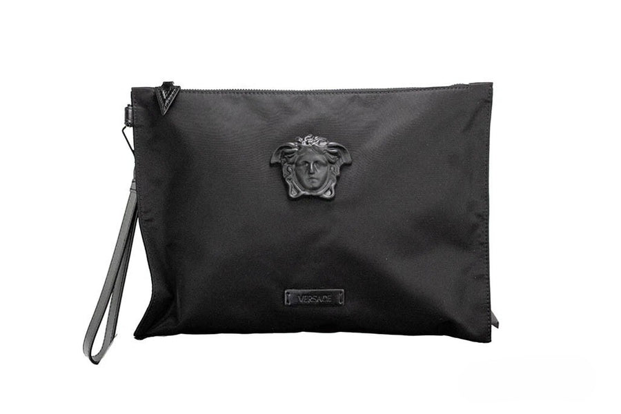 Versace Nylon clutch in black
