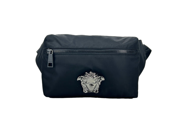 Versace Nylon belt bag in black