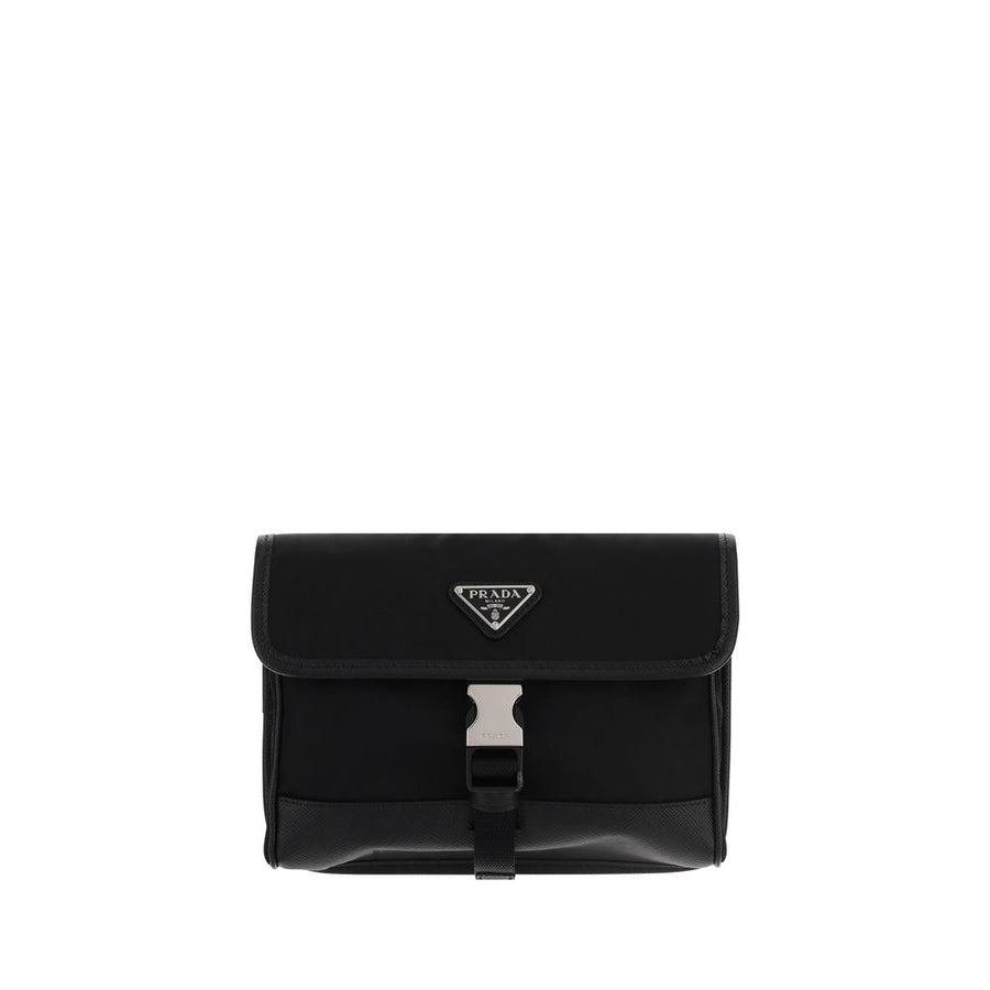 Prada 100% Recycled Polyamide wallet in black