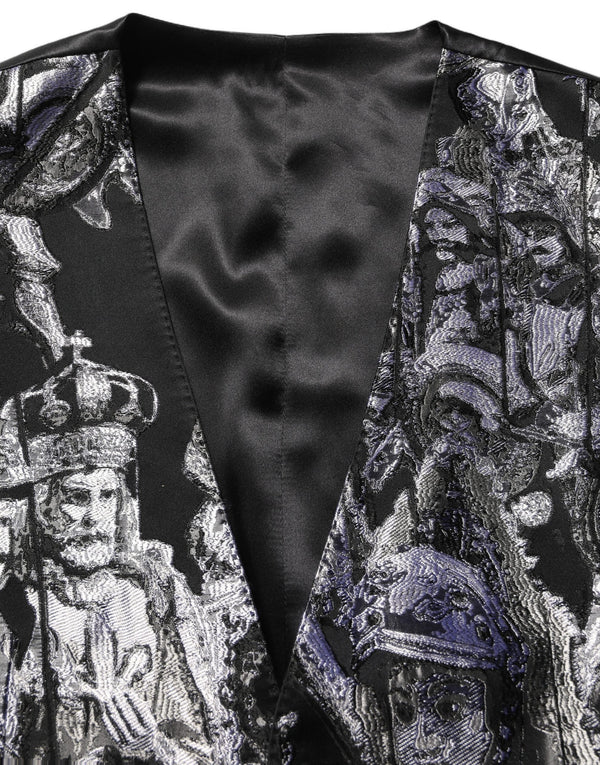 Dolce & Gabbana 69% Viscose 23% Polyester 8% Silk suit in black
